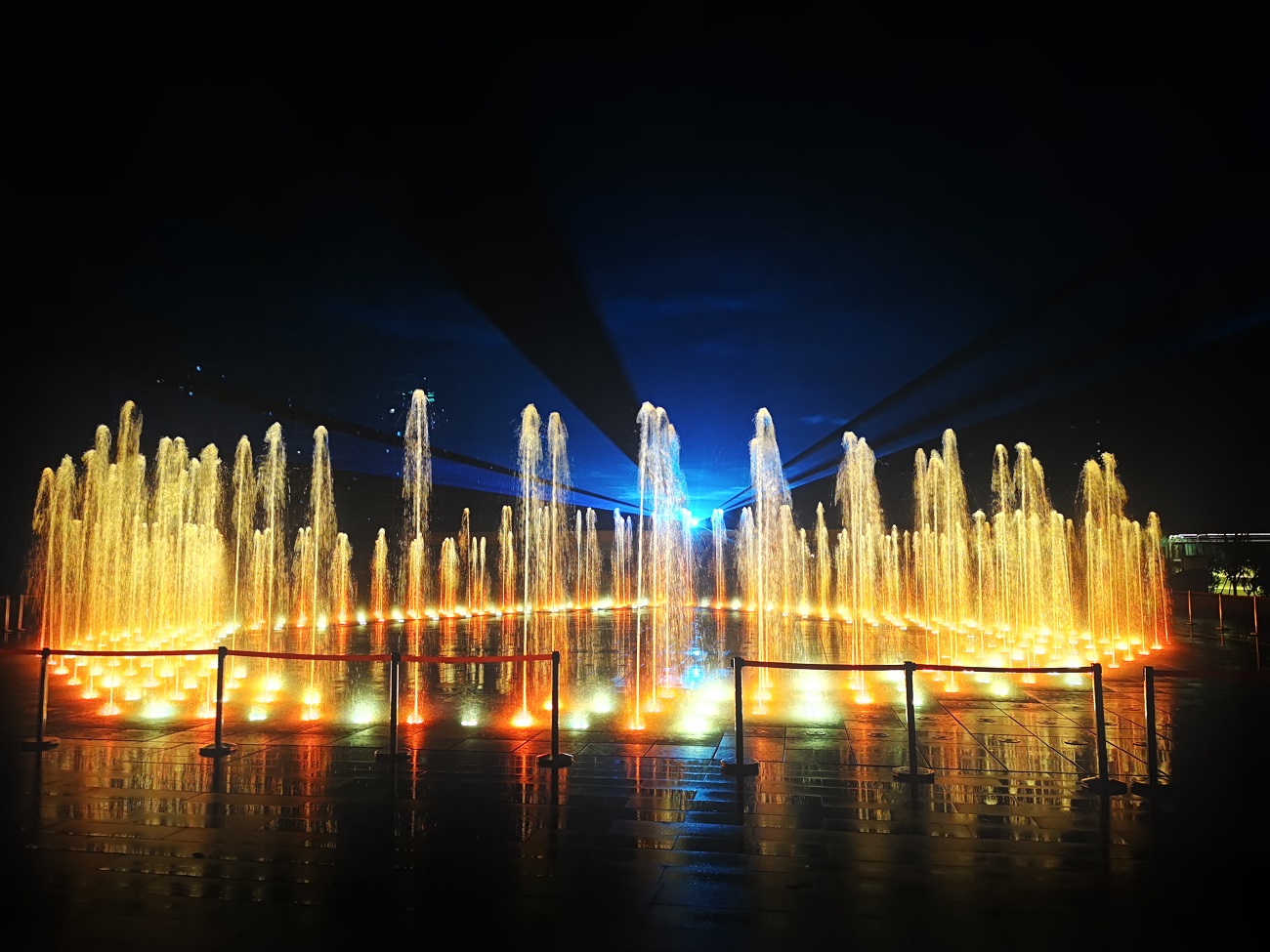 福建福州上蓋公園音樂(lè)噴泉