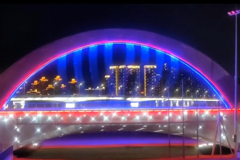 六通噴泉公司-福州濱江公園沙灘排球場水簾