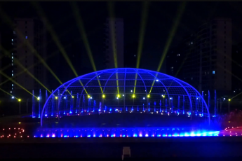 六通噴泉公司-皂河公園音樂噴泉水秀工程