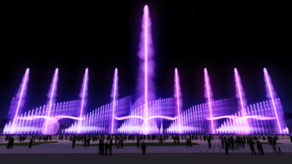 西安噴泉公司音樂噴泉設(shè)計(jì)效果圖