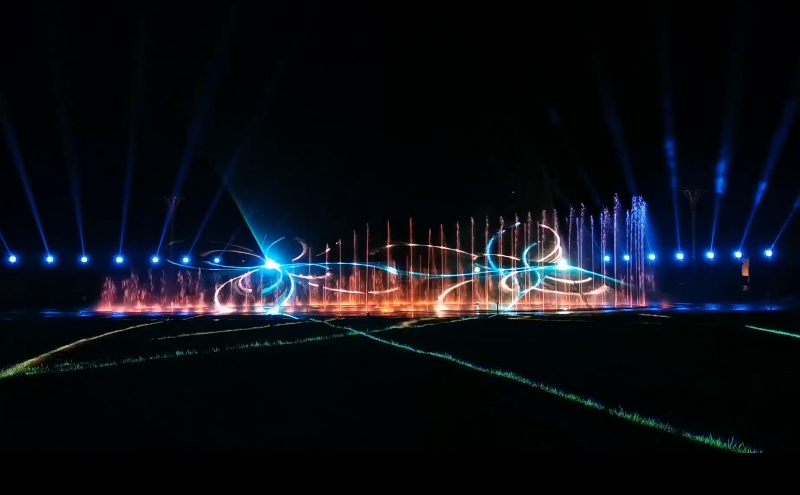 水幕燈光投影秀