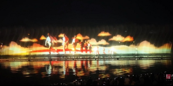 新疆克拉瑪依水幕電影-01