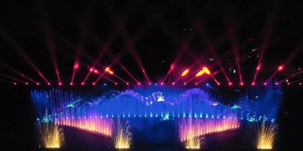 湖北紅安光影水秀